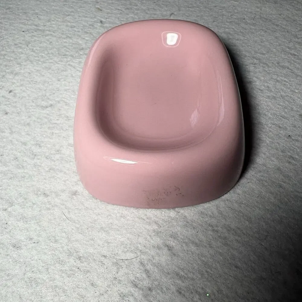 Vintage Ceramic Tea Rose Soap Dish Bathroom Accessories 90’s Decor